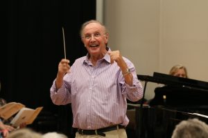 Roy Wales conducting Chorale in 2017